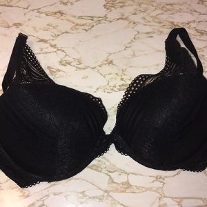 Black Lace Padded Bra